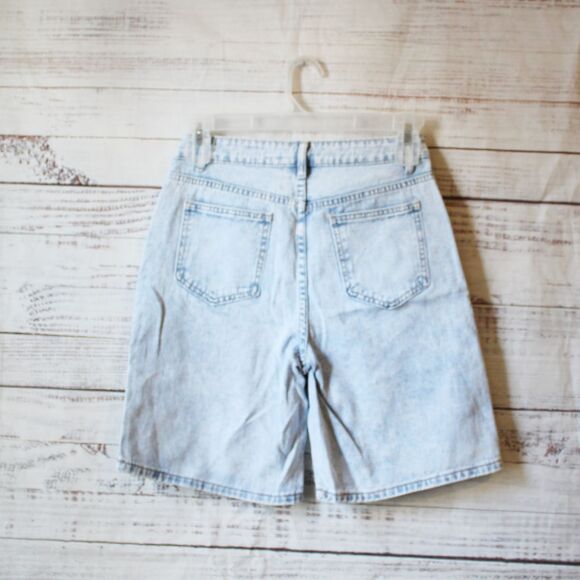 SHEIN EZwear Women's Solid Color Simple Casual Denim Shorts Sz PS - Picture 3 of 6